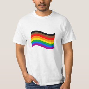 Philly Rainbow Pride Wave Flag T-Shirt