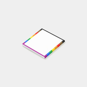 Philly Regenbogen-Stolzflagge Post-it Klebezettel