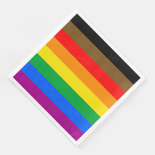 Philly Regenbogen-Stolzflagge Serviette