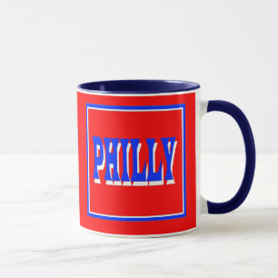 Philly rotes Quadrat-Tasse Tasse