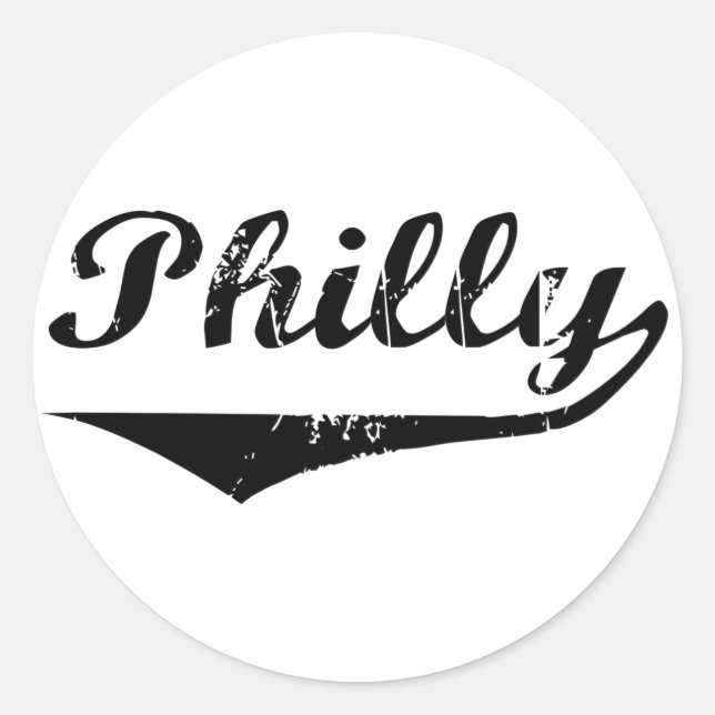 Philly Runder Aufkleber (Vorderseite)