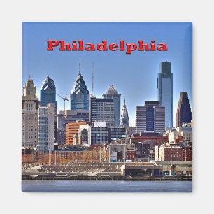 Philly Skyline HDR-Magnet Magnet