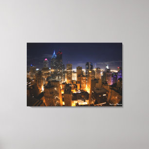Philly Skyline Leinwanddruck