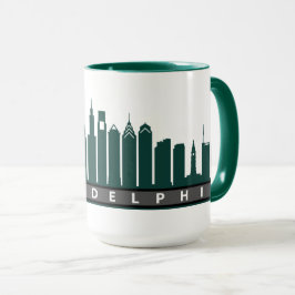 Philly Skyline-Tasse 2019 im Grün Tasse