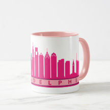 Philly Skyline-Tasse 2019 im Rosa
