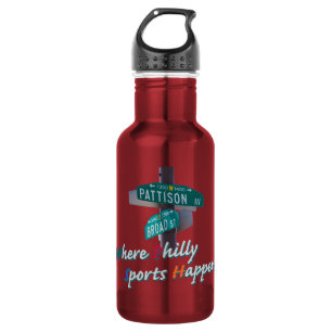 Philly-Sport-Geschehen Broad und Pattison T-Shirt Edelstahlflasche
