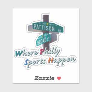 Philly Sports Happen Broad und Pattison T-Shirt Aufkleber