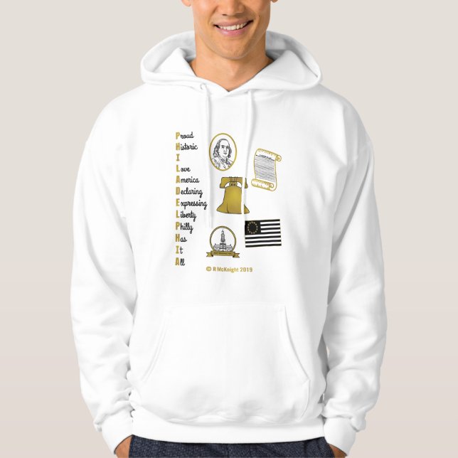 Philly Tourist Akronym Hoodie (Vorderseite)