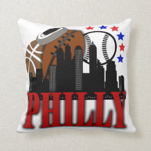Philly trägt Polyester-Wurfs-Kissen 16" x 16" zur Kissen