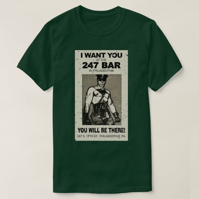 Philly Vintag Gay Bar T-Shirt (Design vorne)