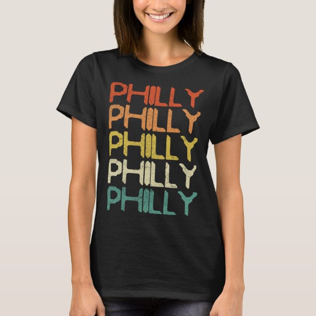 Philly Vintage Retro  7 T-Shirt (Vorderseite)