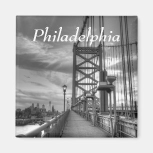 Philly von der Brücke Magnet