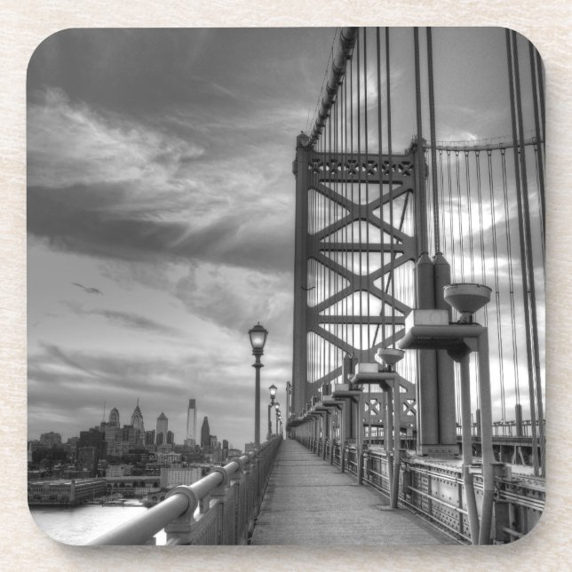 Philly von der Brücke Untersetzer (Vorderseite)