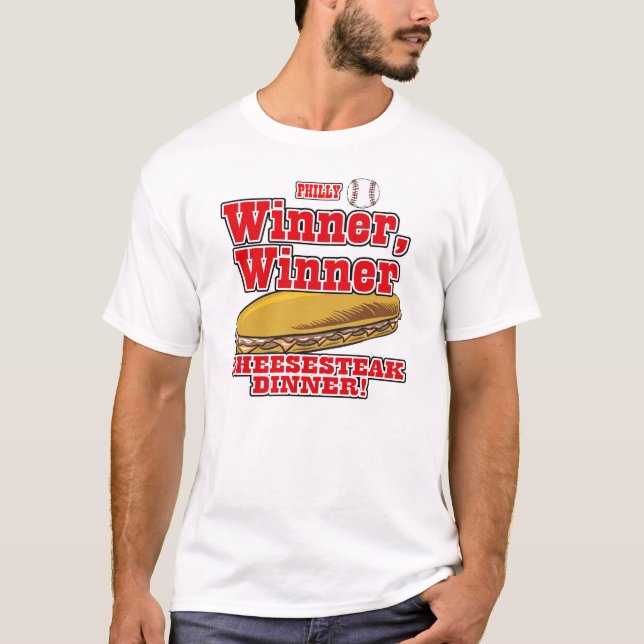 Philly Winner Cheesesteak Dinner T-Shirt (Vorderseite)