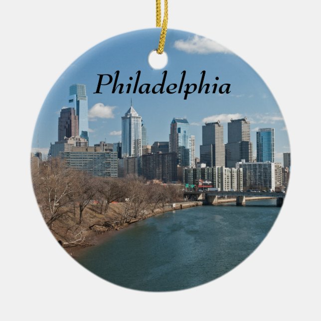 Philly Winter Keramik Ornament (Vorne)