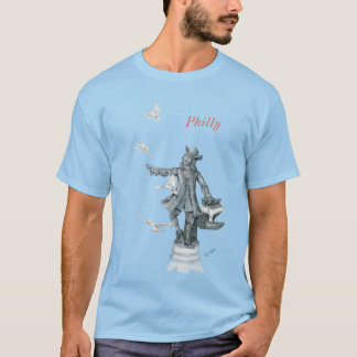 Philly's William Penn-Statue veröffentlicht Tauben T-Shirt