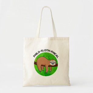 Philo-sloth-phical Funny Animal Sloth Pun Tragetasche