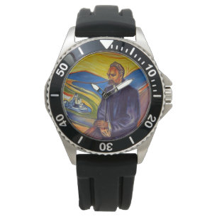 Philosoph Friedrich Nietzsche (von Edvard Munch) Armbanduhr