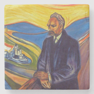 Philosoph Friedrich Nietzsche (von Edvard Munch) Steinuntersetzer