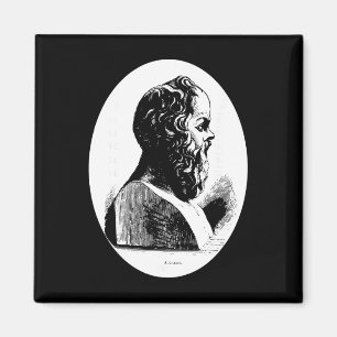 Philosoph Sokrates Philosophie Lehrer Geschenk Gri Magnet