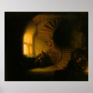 Philosophe en affiche de méditation