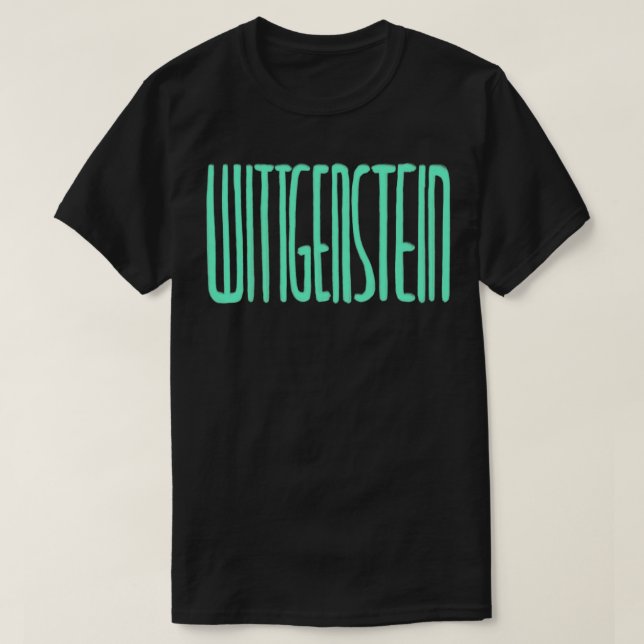 Philosopher Ludwig Wittgenstein T-Shirt (Design vorne)