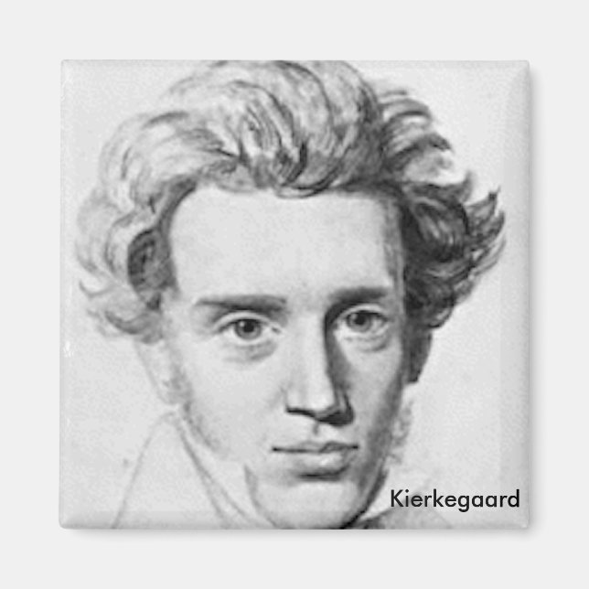 Philosopher Soren Kierkegaard Magnet (Vorne)