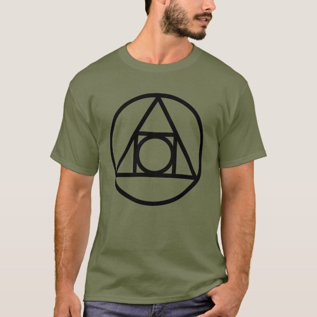 Philosopher's Stone - Ancient Truth Symbol T-Shirt (Vorderseite)