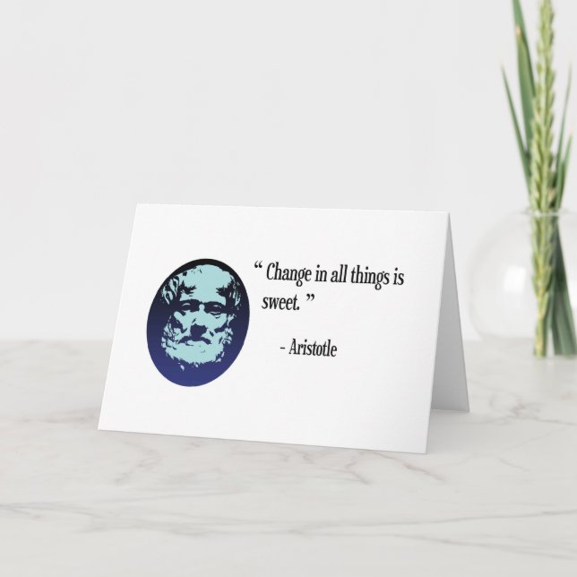 philosophie Aristote - le changement est une carte (Devant)