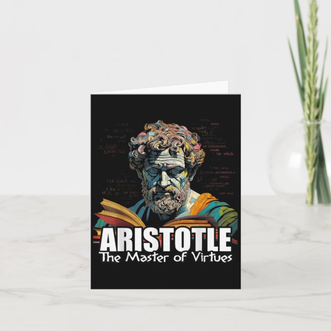 Philosophie Aristotle Karte (Vorderseite)