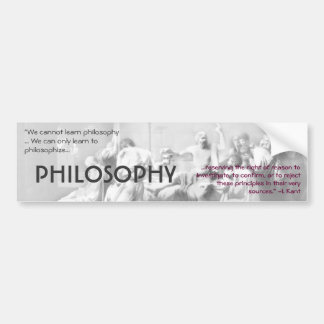 Philosophie Autoaufkleber