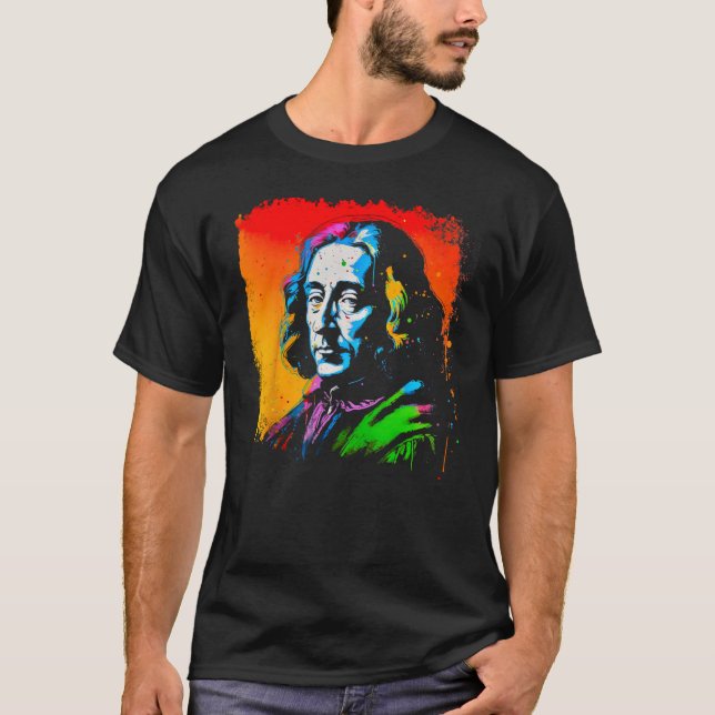 Philosophie Brand Baruch Spinoza Philosopher T-Shirt (Vorderseite)