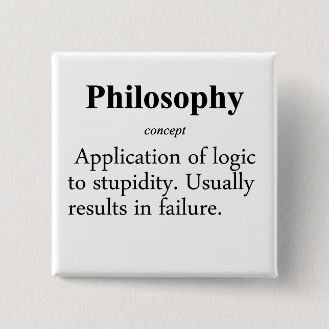 Philosophie-Definition Button (Vorderseite)
