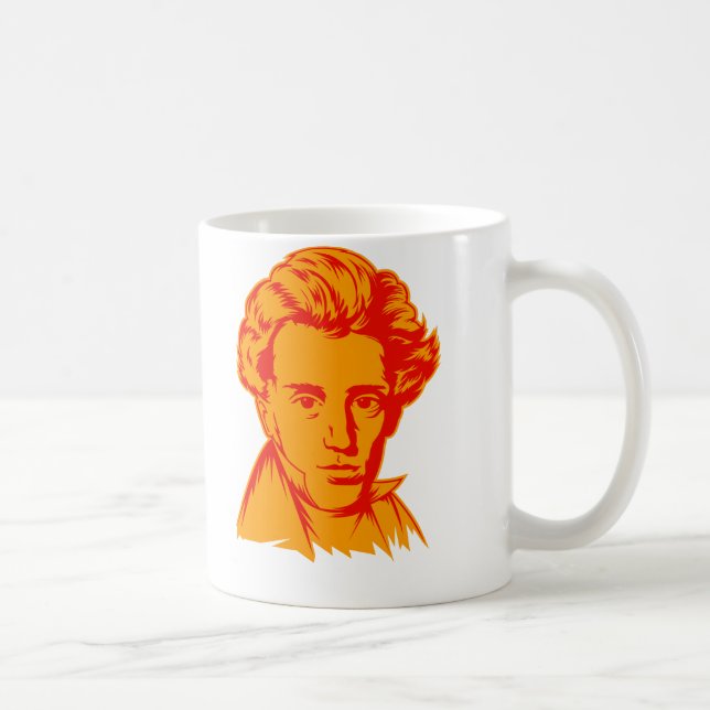 Philosophie-Existenzialist portra Soren Kaffeetasse (Rechts)