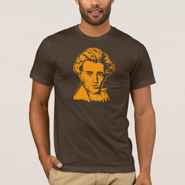 Philosophie-Existenzialist portra Soren T-Shirt (Vorderseite)