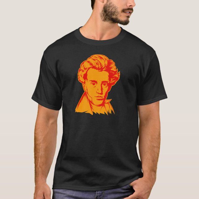 Philosophie-Existenzialist portra Soren T-Shirt (Vorderseite)