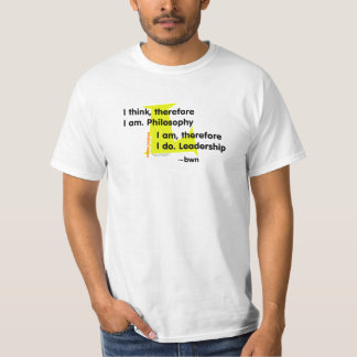 Philosophie gegen Führung (Gelb) T-Shirt