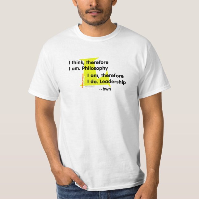Philosophie gegen Führung (Gelb) T-Shirt (Vorderseite)