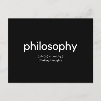 Philosophie Postkarte