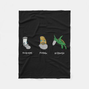 Philosophie Sokrates Plato Aristoteles Design für Fleecedecke