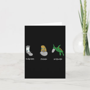 Philosophie Sokrates Plato Aristoteles Design für  Karte