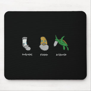 Philosophie Sokrates Plato Aristoteles Design für Mousepad