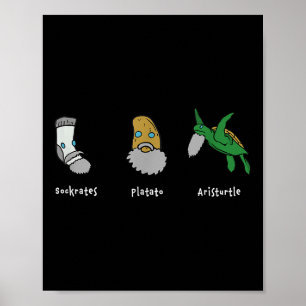 Philosophie Sokrates Plato Aristoteles Design für Poster
