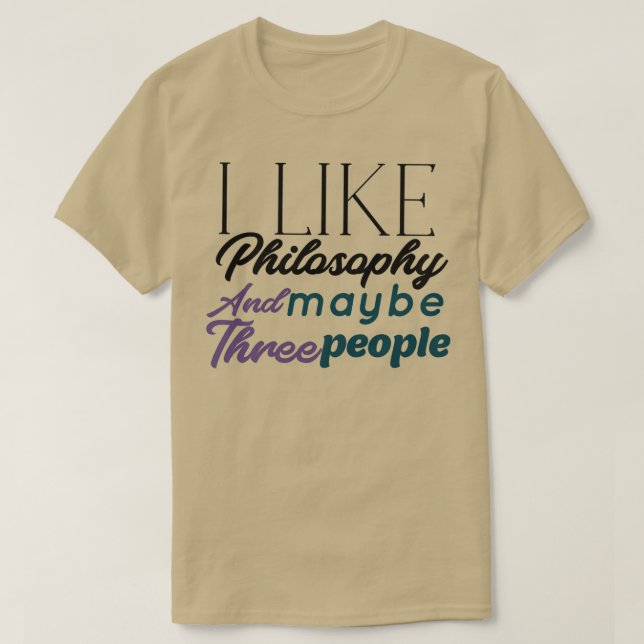 Philosophie T-Shirt (Design vorne)