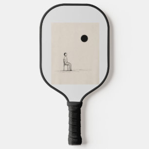 Philosophie-T-Shirt   Minimalistische existenziell Pickleball Schläger