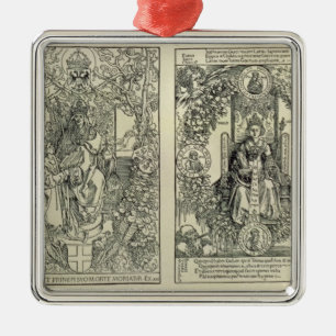 Philosophie und ein Habsburger-Kaiser Ornament Aus Metall