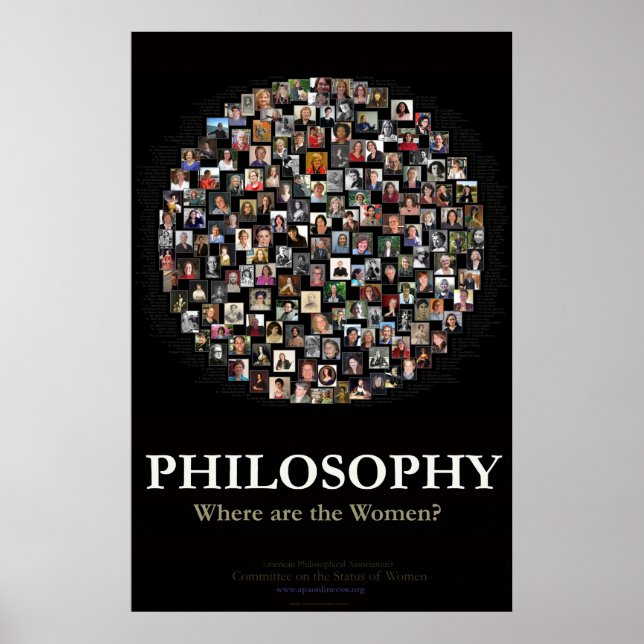 Philosophie - Wo sind die Frauen? Poster (Vorne)