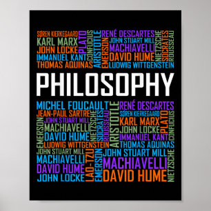 Philosophie Worte Lover Geschenk Philosophin Liebe Poster