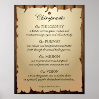 Philosophie Ziel Mission Vision Poster