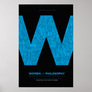 Philosophiefrauen - Blau Poster
